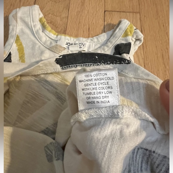 Joah Love Tank & Pants Set- Yellow & Black Print- 12m - Picture 7 of 10